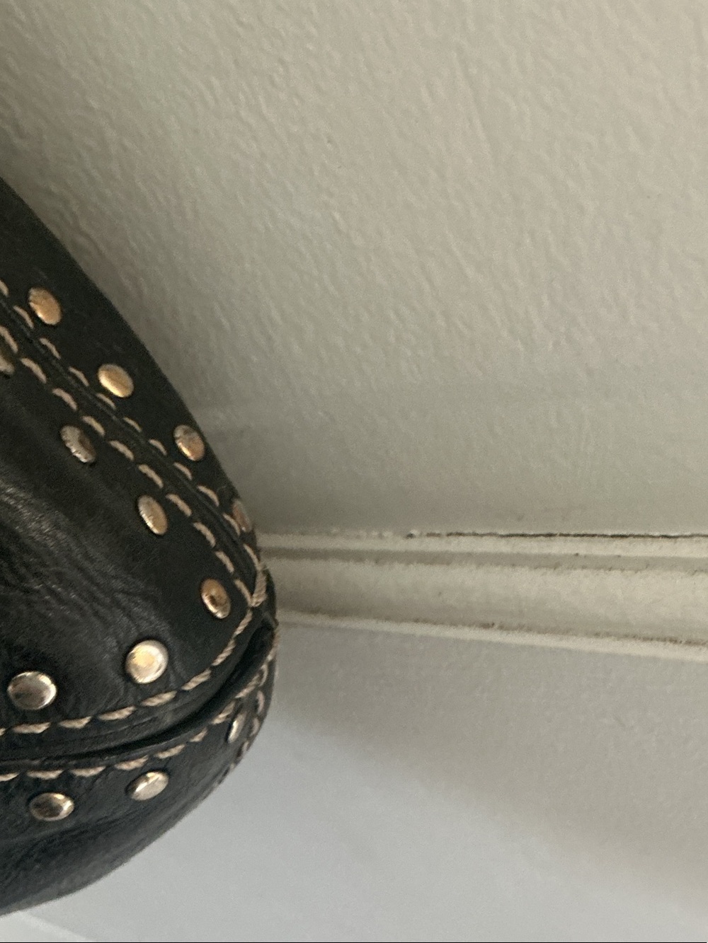 Michael Kors Black Studded Shoulder Hobo - Picture 5 of 7
